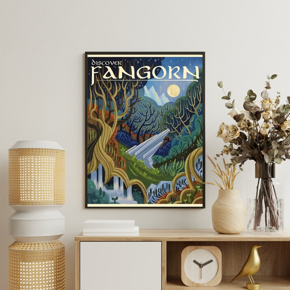 Middle Earth Landmarks Canvas Posters