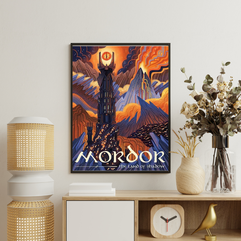Middle Earth Landmarks Canvas Posters