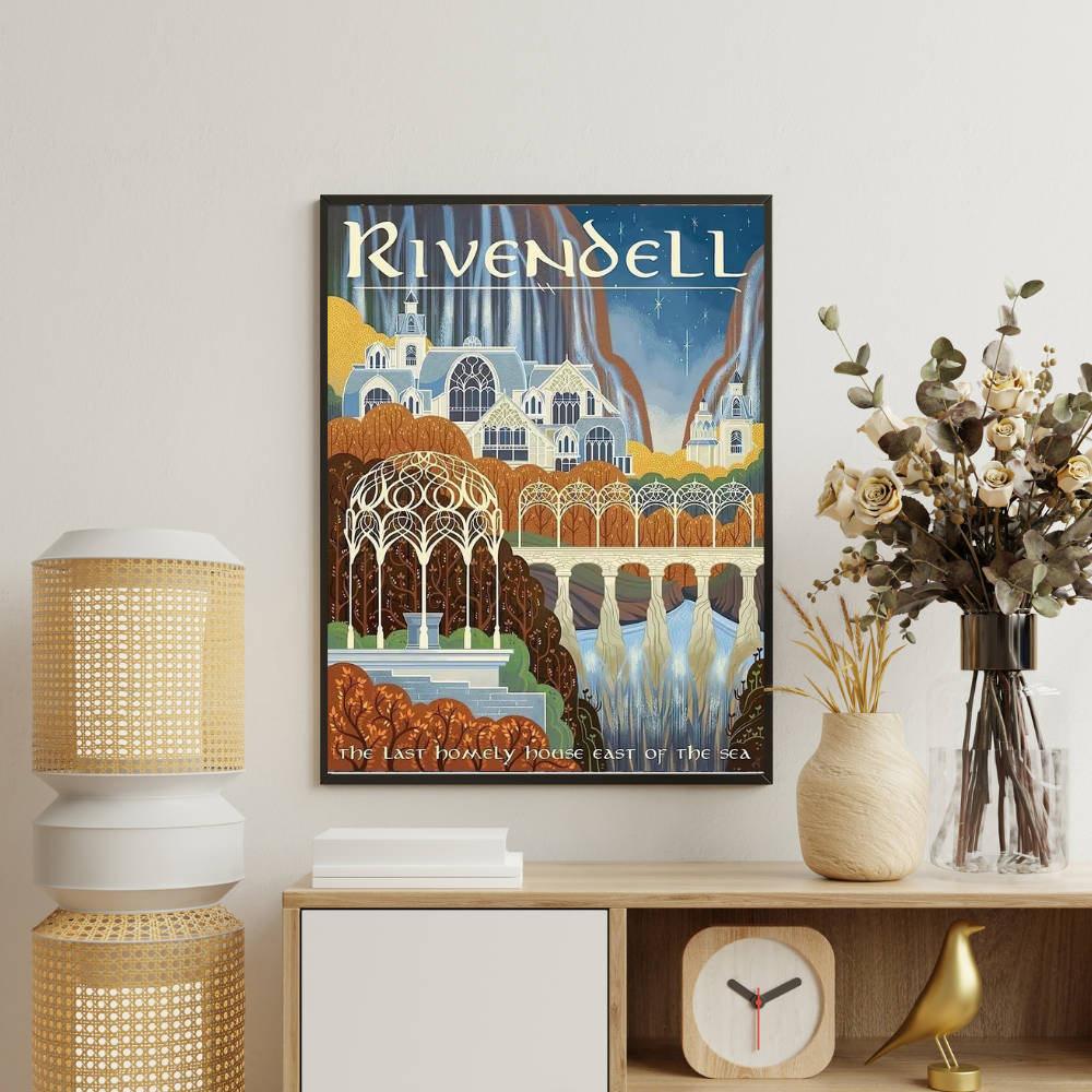 Middle Earth Landmarks Canvas Posters