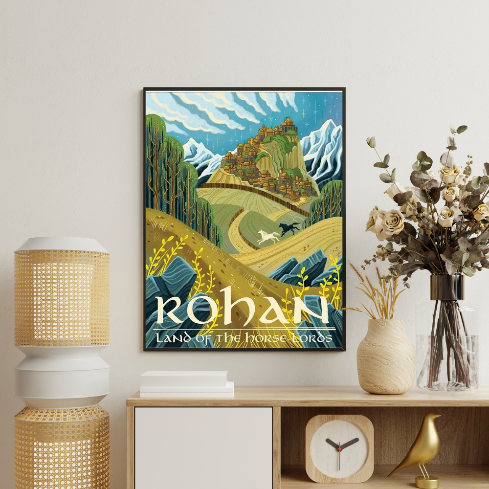 Middle Earth Landmarks Canvas Posters