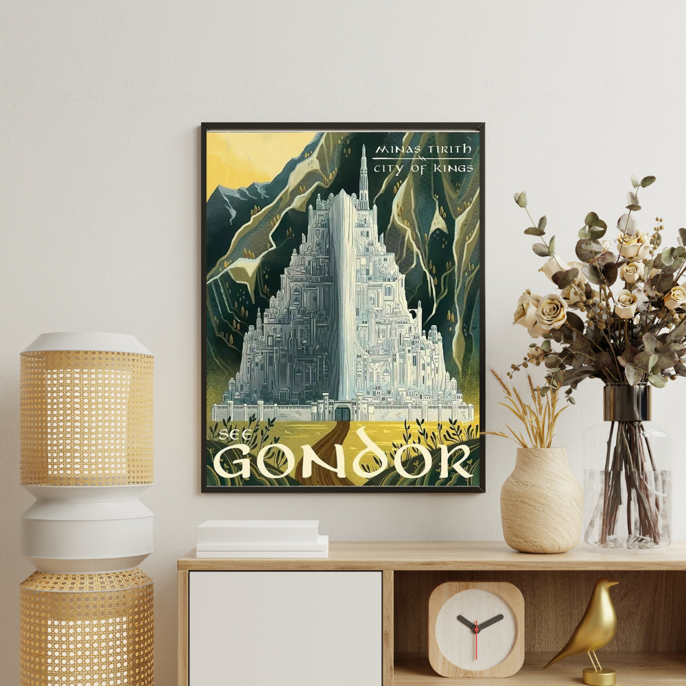 Middle Earth Landmarks Canvas Posters