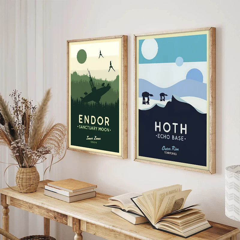 Star Wars Planets Canvas Posters
