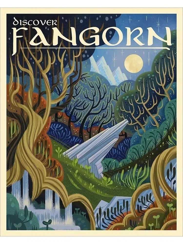 Middle Earth Landmarks Canvas Posters
