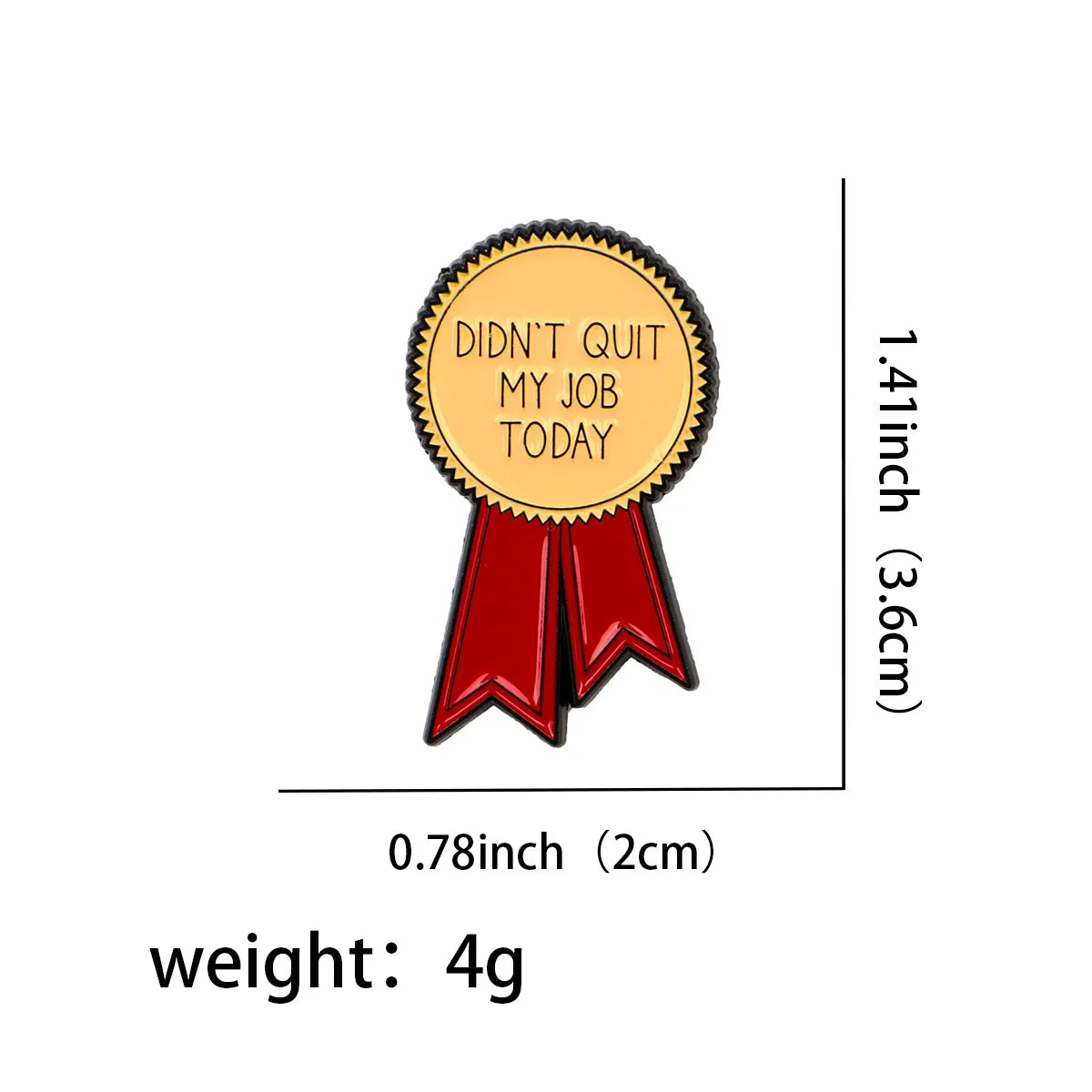 Job Medal Enamel Pin