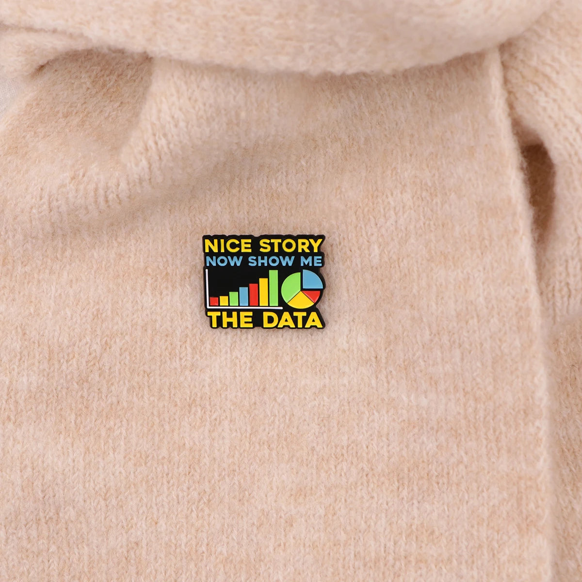Show Me Data Enamel Pins