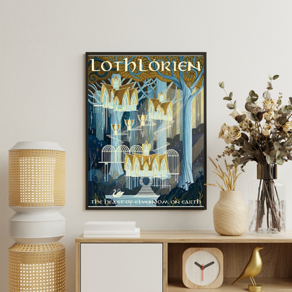 Middle Earth Landmarks Canvas Posters
