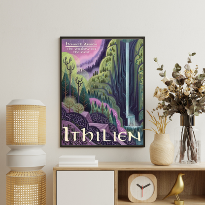 Middle Earth Landmarks Canvas Posters