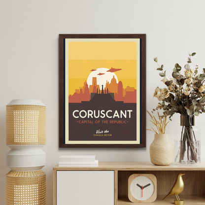 Star Wars Planets Canvas Posters