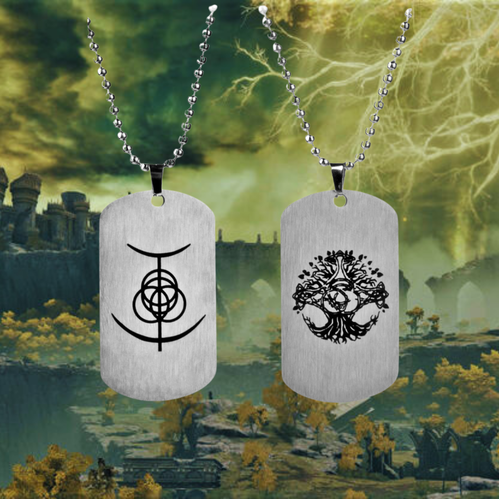 Elden Ring Dog Tag Keychains and Necklaces