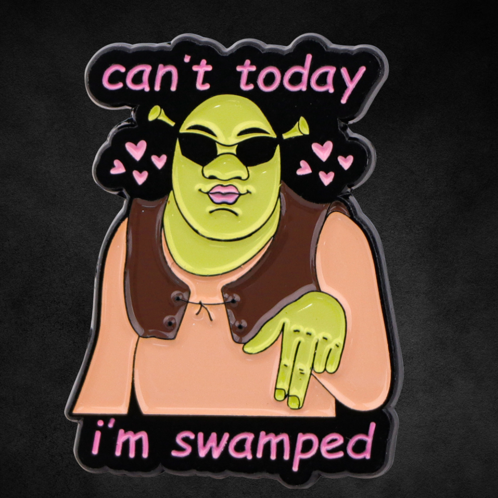 Swamped Shrek Enamel Pin