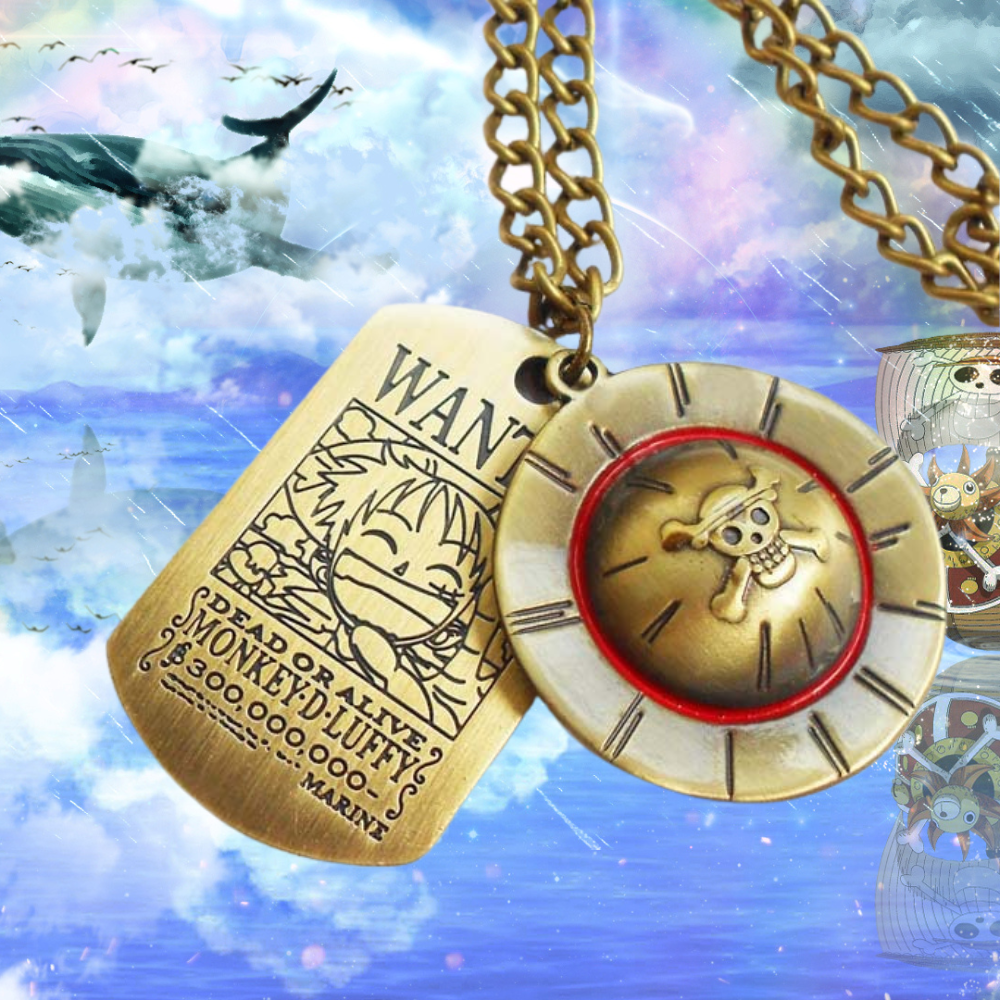 Golden One Piece Keychains and Necklaces