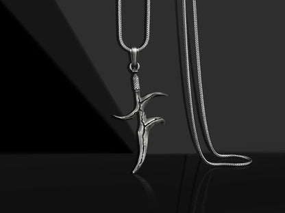 Black Knife Necklace