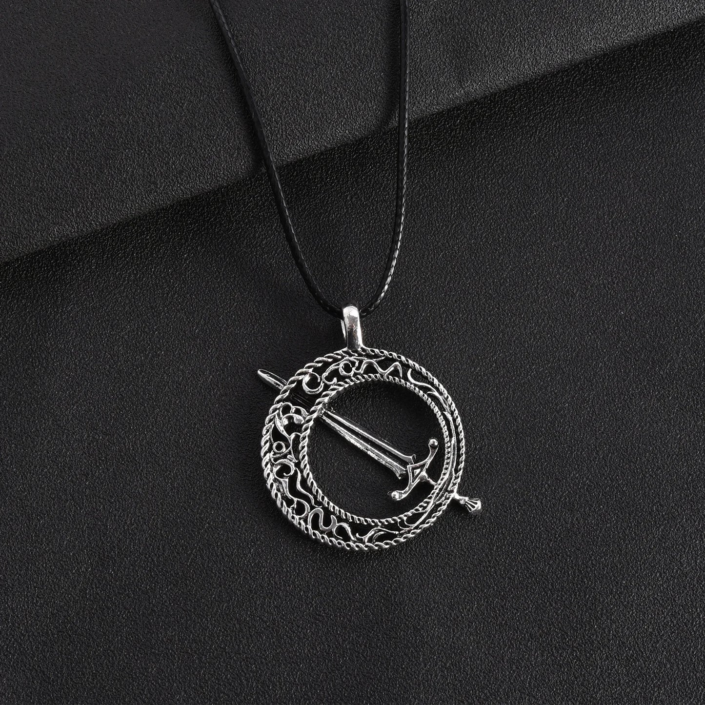 Blade of The Dark Moon Pendant Necklace