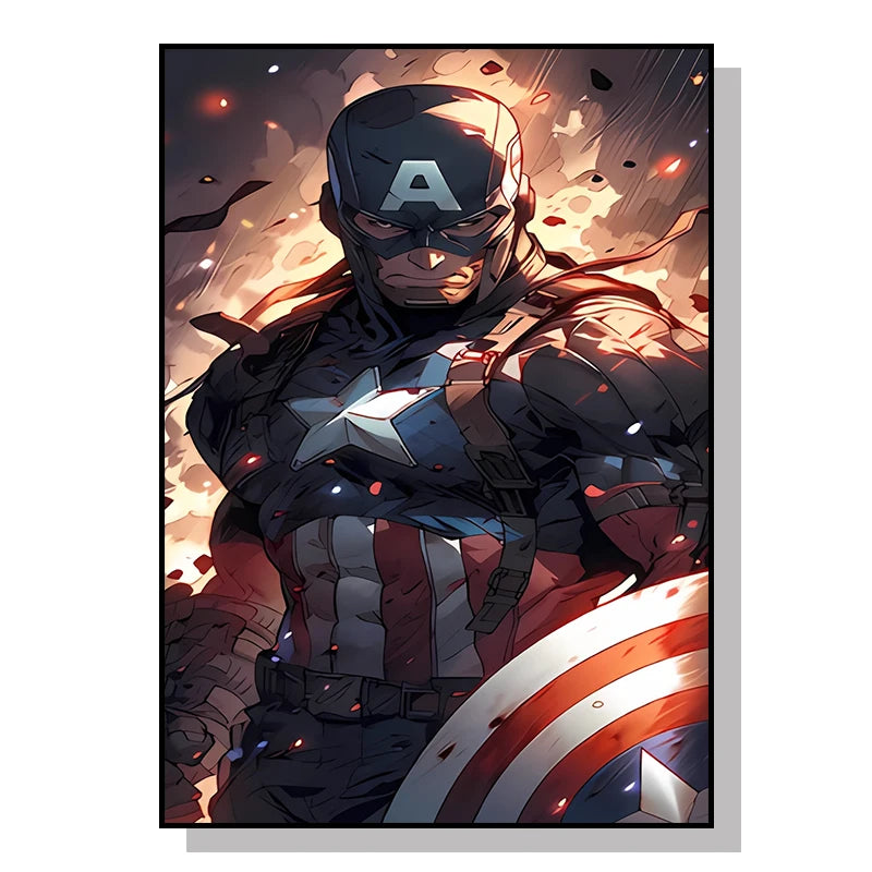 Marvel and DC Superheroes Canvas Posters