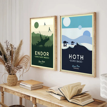 Star Wars Planets Canvas Posters