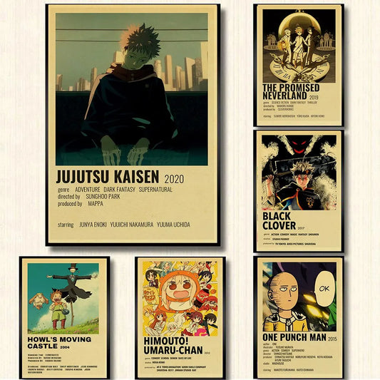 Modern Anime Covers Canvas Posters