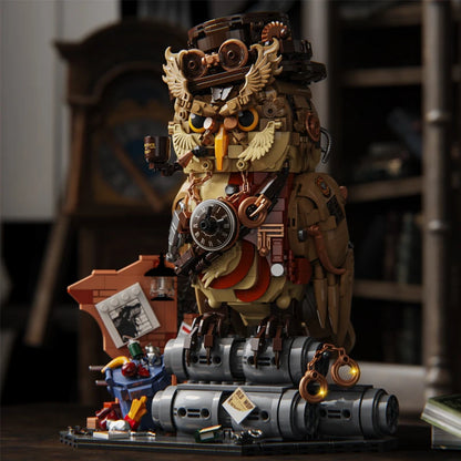 Steampunk Owl Building Set 1286 Pieces