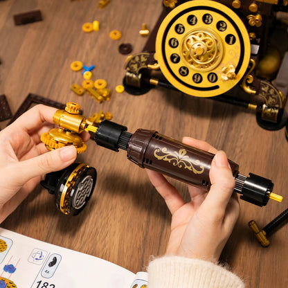 Retro Vintage Rotary Phone Building Set