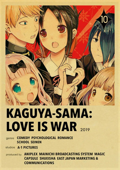 Modern Anime Covers Canvas Posters