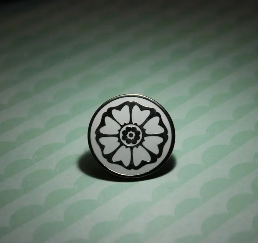 White Lotus Enamel Pin