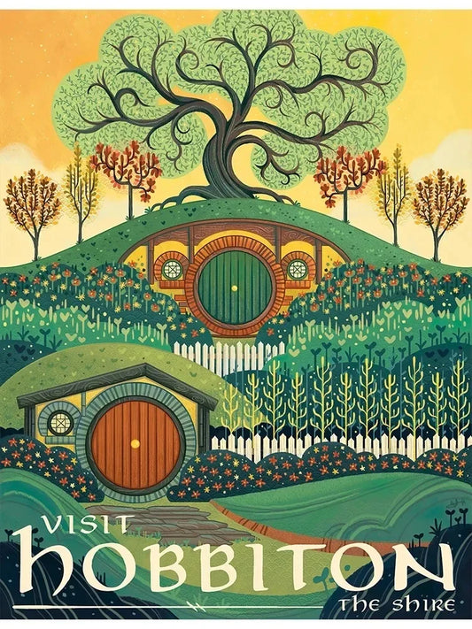 Middle Earth Landmarks Canvas Posters