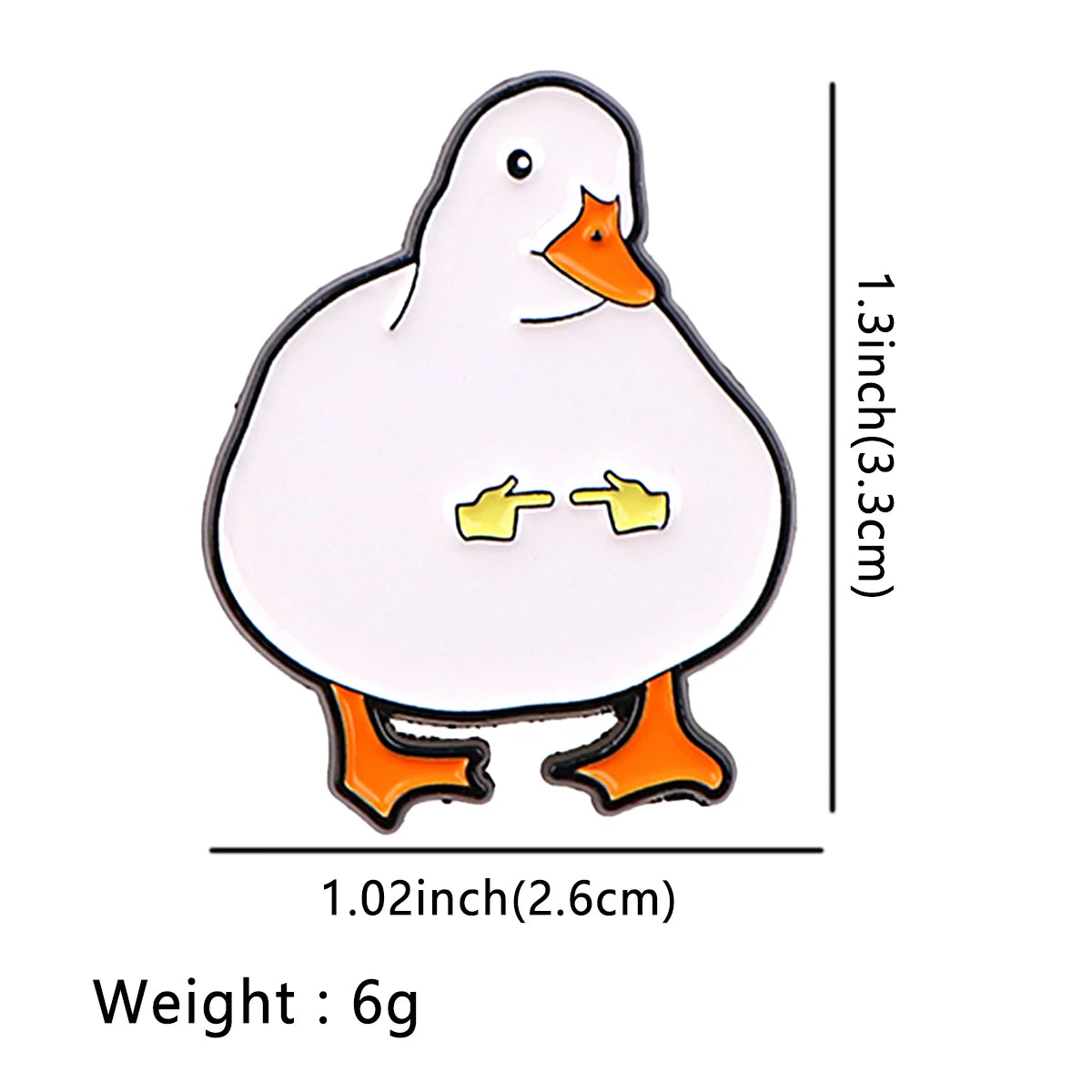 UwU Duck Enamel Pin