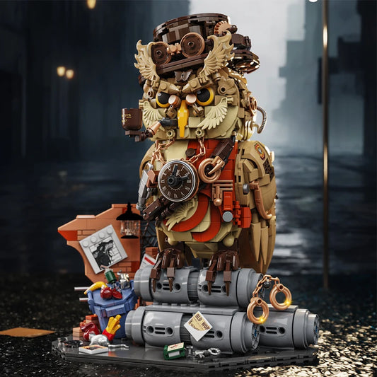 Steampunk Owl Building Set 1286 Pieces