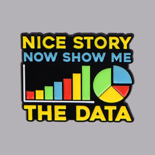 Show Me Data Enamel Pins