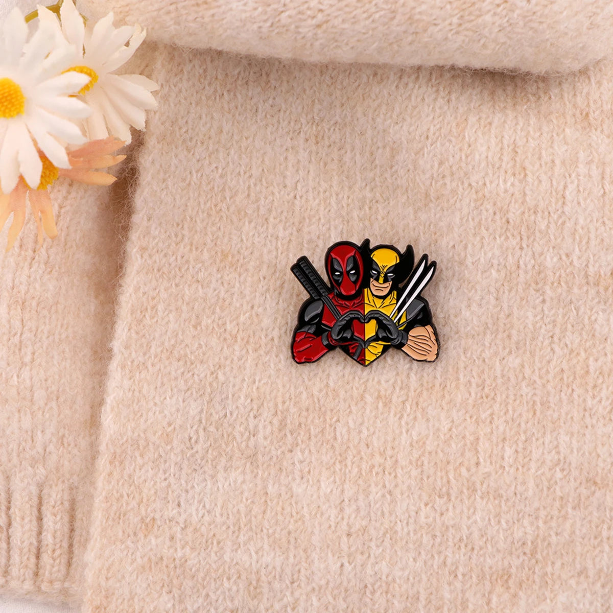 Deadpool Wolverine Enamel Pin
